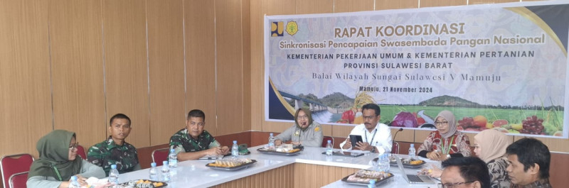 Kepala BPSIP Sulbar Hadiri Rakoord Sinkronisasi Pencapaian Swasembada Pangan Nasional